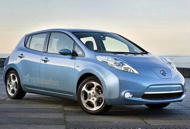 Der Nissan Leaf speichert den Strom. Foto: Nissan/Auto-Reporter.NET